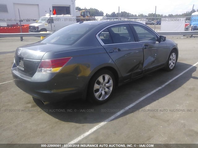 1HGCP26899A200045 - 2009 HONDA ACCORD EXL GRAY photo 4