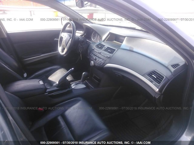 1HGCP26899A200045 - 2009 HONDA ACCORD EXL GRAY photo 5