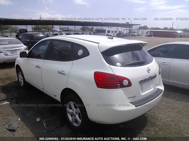 JN8AS5MT9DW027513 - 2013 NISSAN ROGUE S/SV 白色 照片 3