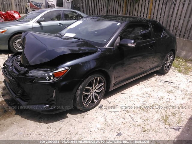 JTKJF5C76GJ019528 - 2016 TOYOTA SCION TC შავი ფოტო 2
