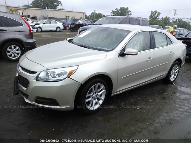 1G11C5SL6EF221454 - 2014 CHEVROLET MALIBU 1LT 金色 照片 2
