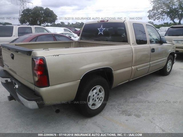 1GCEC19T86Z258979 - 2006 CHEVROLET SILVERADO C1500 GOLD photo 4