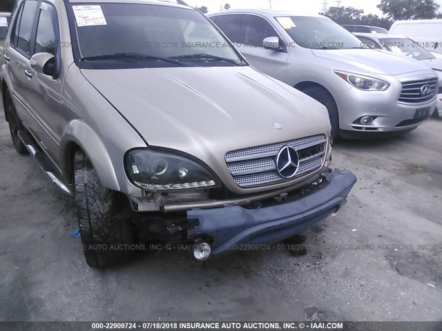 4JGAB74EX2A356767 - 2002 MERCEDES-BENZ ML 55 GOLD photo 6