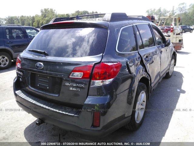 4S4BREKC6D2219893 - 2013 SUBARU OUTBACK 3.6R LIMITED BLACK photo 4