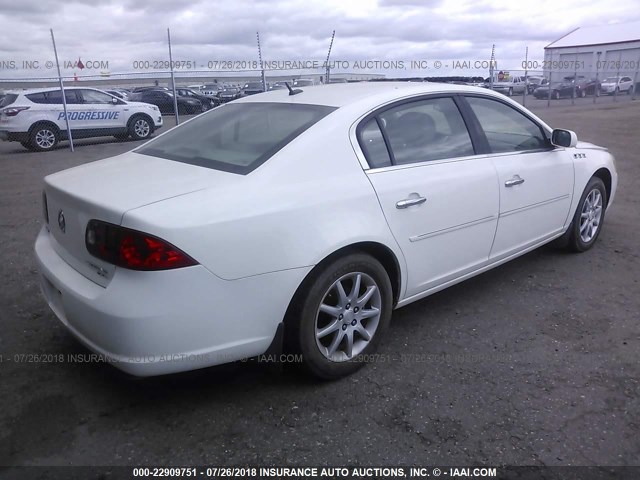 1G4HD57207U176637 - 2007 BUICK LUCERNE CXL WHITE photo 4