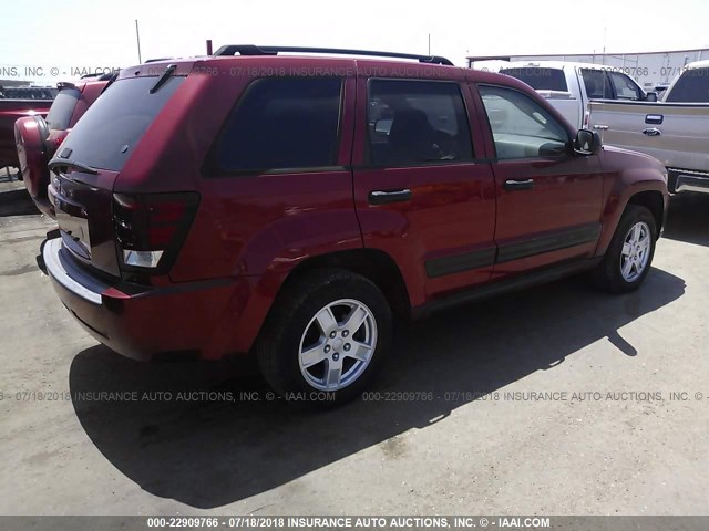1J4GR48K16C216829 - 2006 JEEP GRAND CHEROKEE LAREDO/COLUMBIA/FREEDOM 红色 照片 4