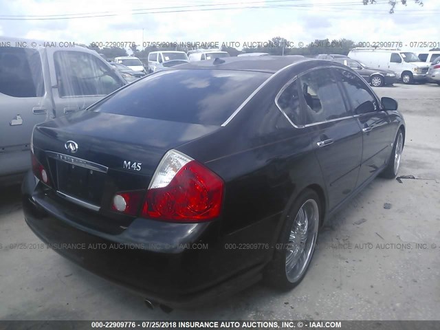 JNKBY01E96M200998 - 2006 INFINITI M45 SPORT BLACK photo 4