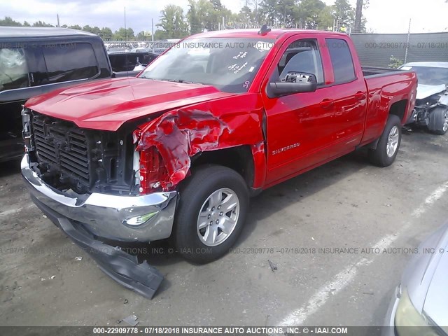 1GCRCREH2JZ179088 - 2018 CHEVROLET SILVERADO C1500 LT RED photo 2