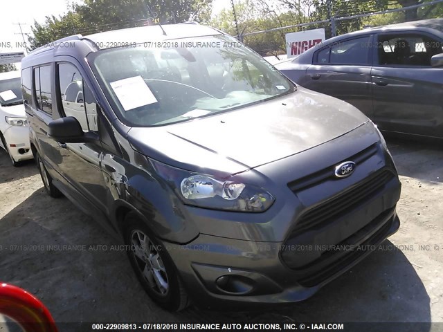 NM0GE9F75F1186238 - 2015 FORD TRANSIT CONNECT XLT GRAY photo 1