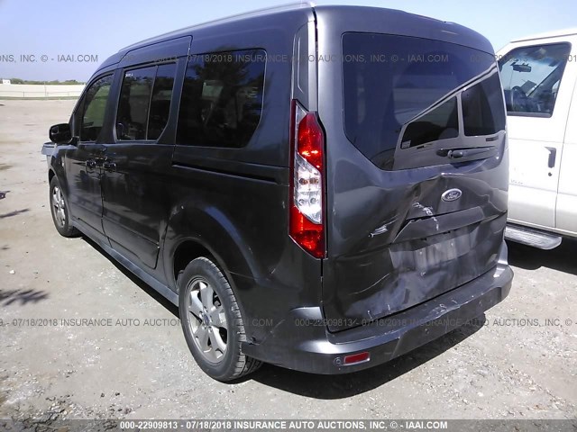 NM0GE9F75F1186238 - 2015 FORD TRANSIT CONNECT XLT GRAY photo 3