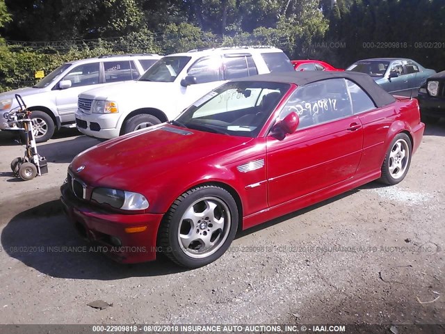 WBSBR93411EX20342 - 2001 BMW M3 CI RED photo 2