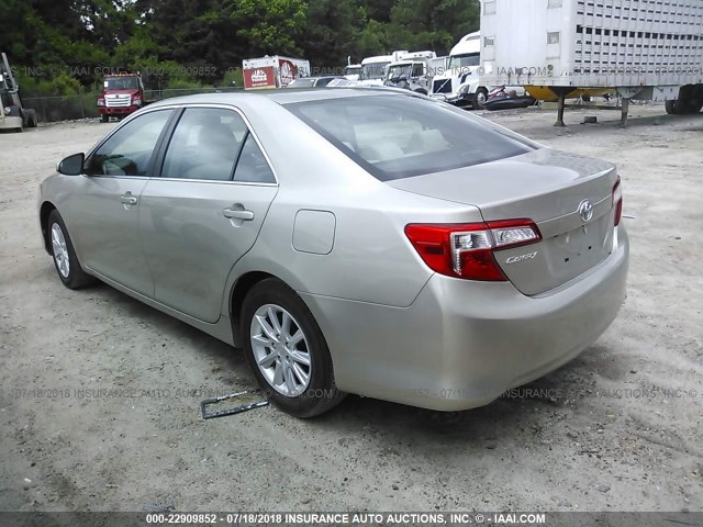 4T1BF1FK0EU806339 - 2014 TOYOTA CAMRY L/SE/LE/XLE 米色 照片 3