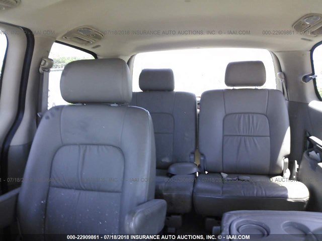 KNDUP131836454389 - 2003 KIA SEDONA EX/LX WHITE photo 8