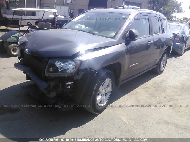 1C4NJCBA7FD313171 - 2015 JEEP COMPASS SPORT GRAY photo 2