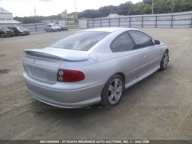 6G2VX12G94L223618 - 2004 PONTIAC GTO SILVER photo 4