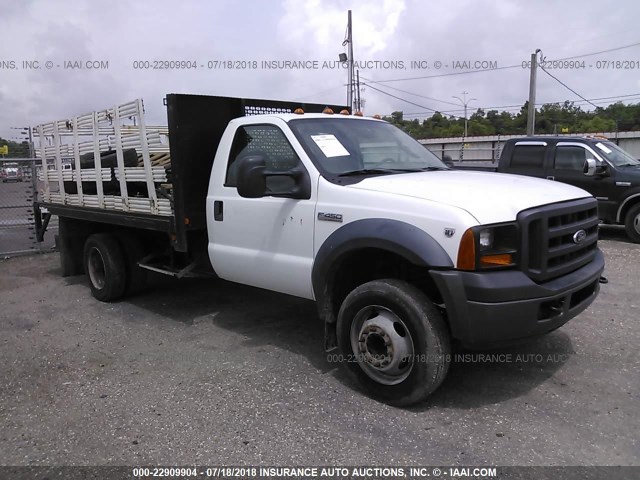 1FDXF46Y57EA14910 - 2007 FORD F450 SUPER DUTY WHITE photo 1