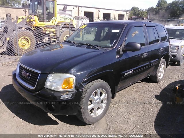 1GKDT13S642132335 - 2004 GMC ENVOY BLACK photo 2