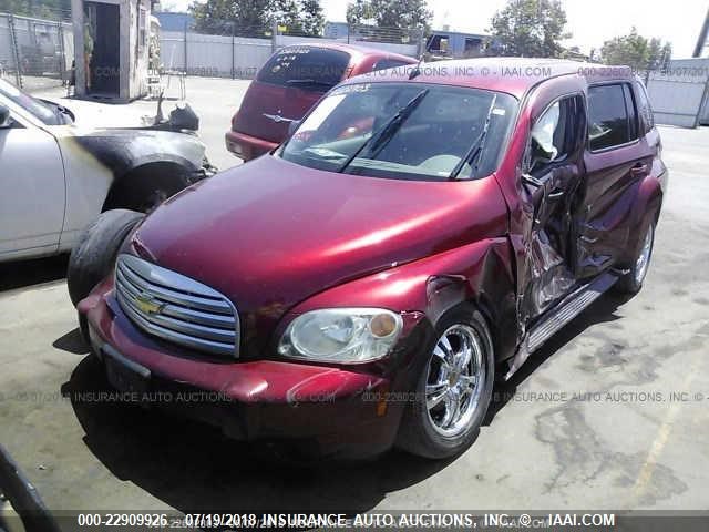 3GNDA13D58S599671 - 2008 CHEVROLET HHR LS BURGUNDY photo 2