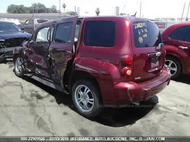 3GNDA13D58S599671 - 2008 CHEVROLET HHR LS BURGUNDY photo 3