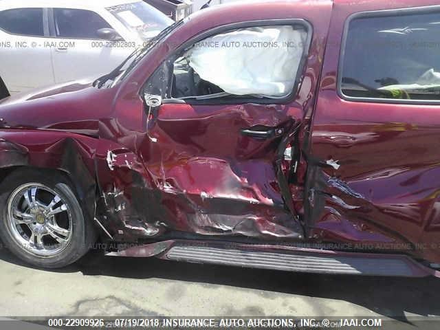 3GNDA13D58S599671 - 2008 CHEVROLET HHR LS BURGUNDY photo 6