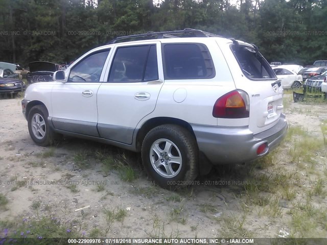 KM8SC13E33U509599 - 2003 HYUNDAI SANTA FE GLS/LX WHITE photo 3