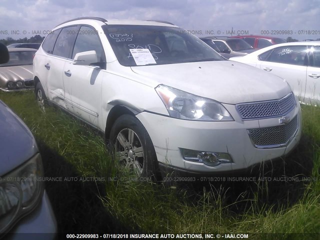 1GNLRFED1AJ231123 - 2010 CHEVROLET TRAVERSE LT WHITE photo 1