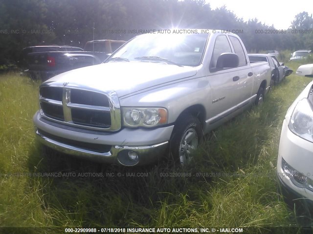 3D7HA18N32G208917 - 2002 DODGE RAM 1500 SILVER photo 2