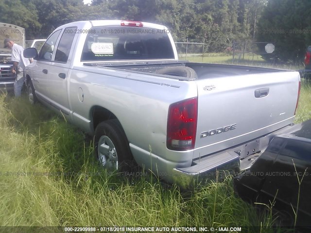 3D7HA18N32G208917 - 2002 DODGE RAM 1500 SILVER photo 3