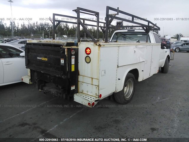 1FDWF36P67EB24684 - 2007 FORD F350 SUPER DUTY WHITE photo 4