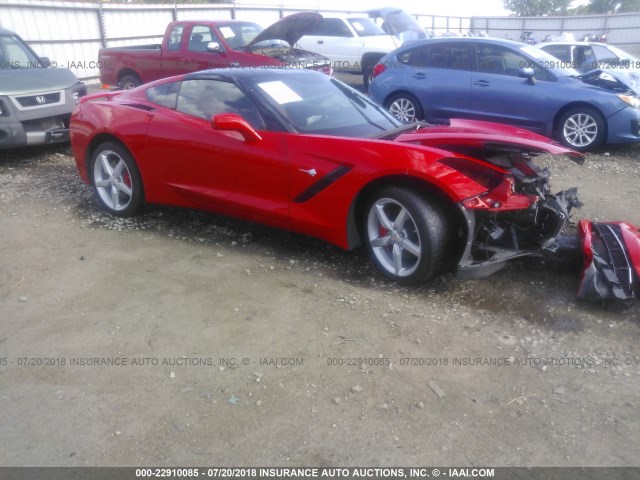 1G1YA2D73E5129436 - 2014 CHEVROLET CORVETTE STINGRAY/1LT RED photo 1