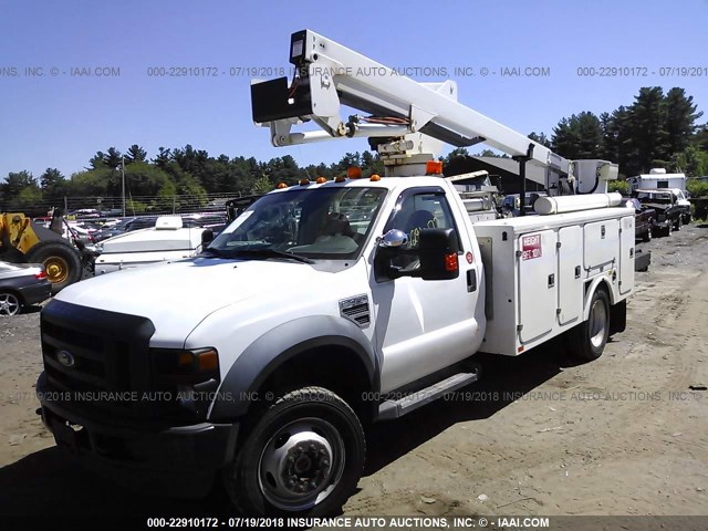 1FDXF47Y78ED45472 - 2008 FORD F450 SUPER DUTY WHITE photo 2