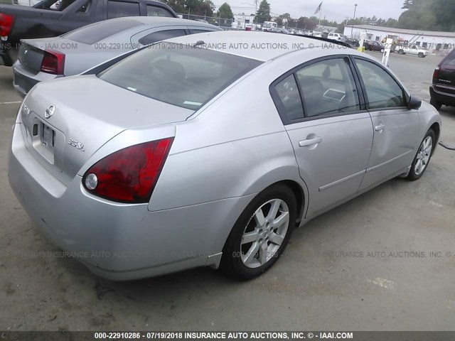 1N4BA41E46C807349 - 2006 NISSAN MAXIMA SE/SL SILVER photo 4