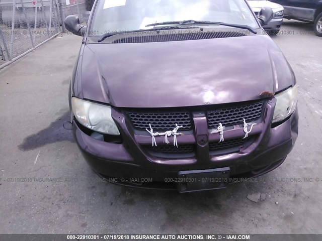 2D4GP44373R383986 - 2003 DODGE GRAND CARAVAN SPORT PURPLE photo 6