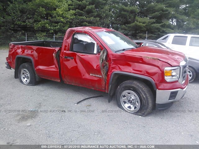 1GTN2TEC5FZ394068 - 2015 GMC SIERRA K1500 RED photo 1