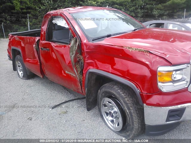 1GTN2TEC5FZ394068 - 2015 GMC SIERRA K1500 RED photo 6