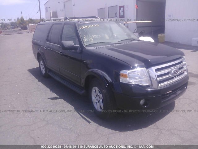 1FMFK16588LA54584 - 2008 FORD EXPEDITION EL XLT BLACK photo 1