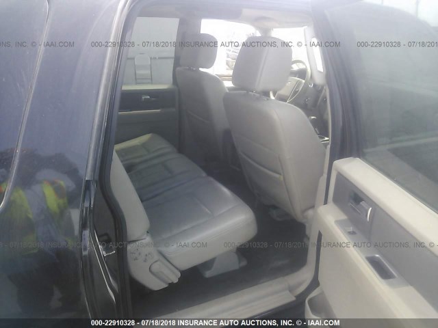 1FMFK16588LA54584 - 2008 FORD EXPEDITION EL XLT BLACK photo 8