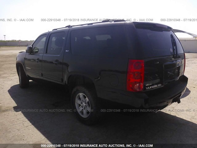 1GKS2KE37BR118101 - 2011 GMC YUKON XL K1500 SLT BLACK photo 3