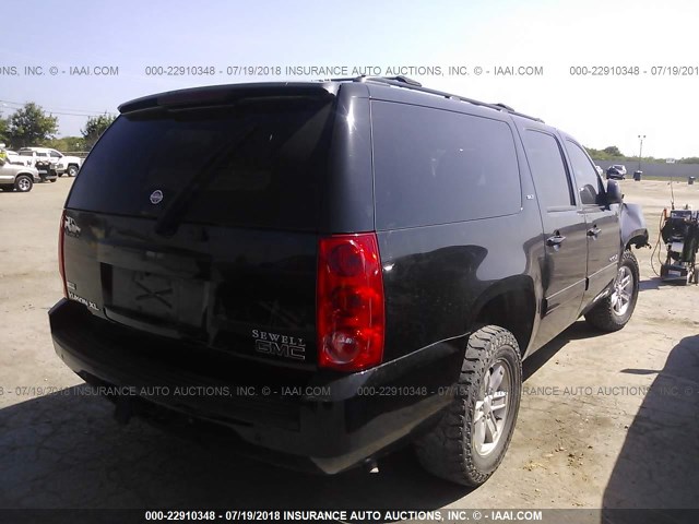 1GKS2KE37BR118101 - 2011 GMC YUKON XL K1500 SLT BLACK photo 4