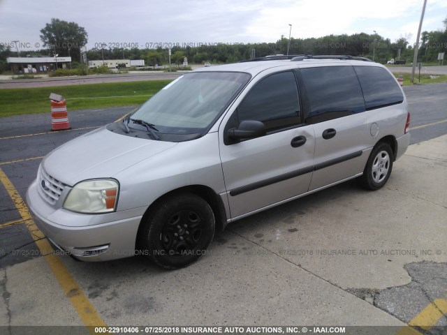 2FMZA51655BA46753 - 2005 FORD FREESTAR SE SILVER photo 2