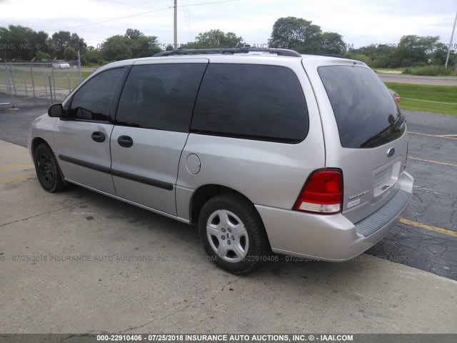 2FMZA51655BA46753 - 2005 FORD FREESTAR SE SILVER photo 3