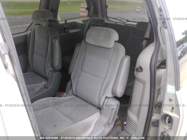 2FMZA51655BA46753 - 2005 FORD FREESTAR SE SILVER photo 8