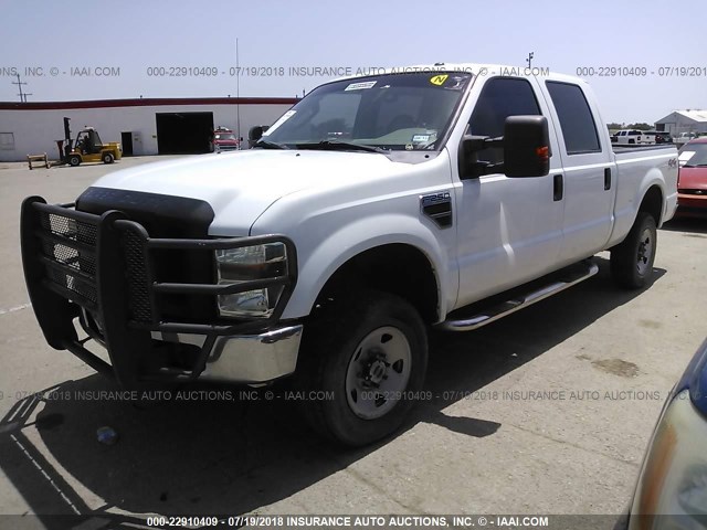 1FTSW21R89EA23302 - 2009 FORD F250 SUPER DUTY WHITE photo 2