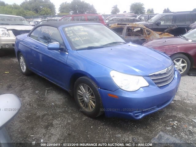 1C3LC55R48N128186 - 2008 CHRYSLER SEBRING TOURING BLUE photo 1