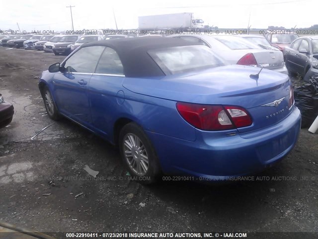 1C3LC55R48N128186 - 2008 CHRYSLER SEBRING TOURING BLUE photo 3