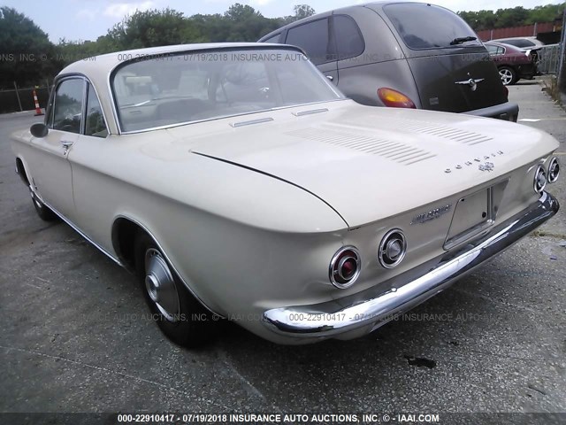 40927W183280 - 1964 CHEVROLET CORVAIRE  CREAM photo 3