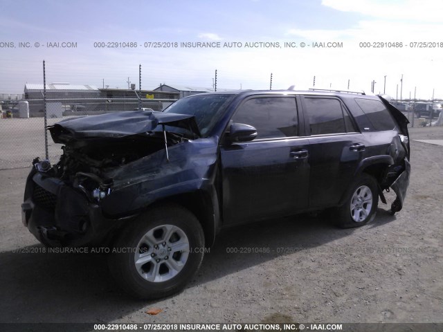 JTEBU5JR3H5413158 - 2017 TOYOTA 4RUNNER SR5 PREM/LTDL/TRAIL/TRD 蓝色 照片 2