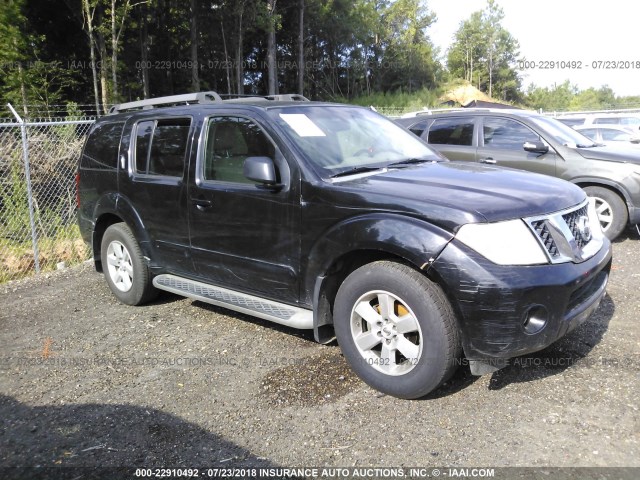 5N1AR18U78C642356 - 2008 NISSAN PATHFINDER S/LE/SE BLACK photo 1