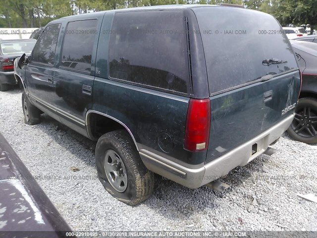 1GNEK13R0WJ364297 - 1998 CHEVROLET TAHOE K1500 GREEN photo 3