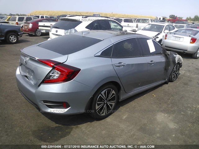 19XFC1F72HE214387 - 2017 HONDA CIVIC EXL 银色 照片 4